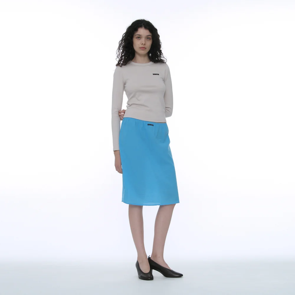 PWC LACE TRIM SHEER MIDI SKIRT_6COLOR