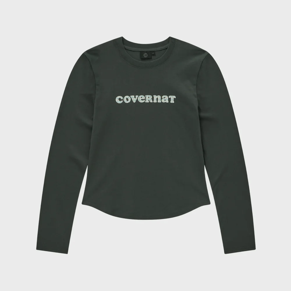 女裝 Cooper Logo 長袖 炭灰色