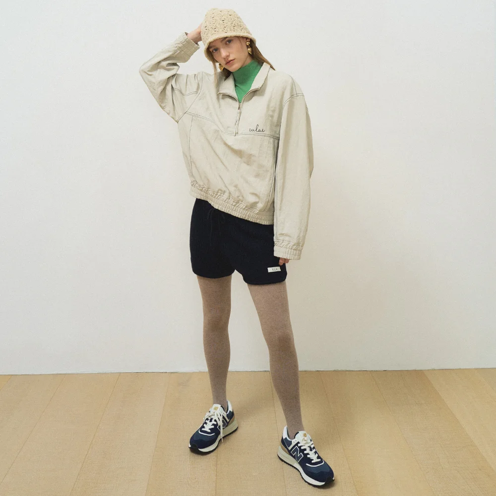 Atman anorak jumper Fog grey