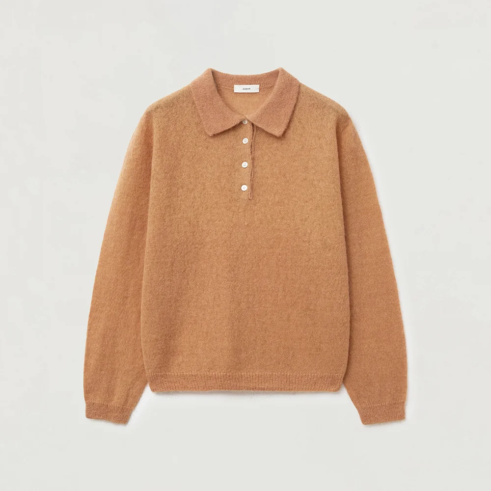 Alpaca larry knit_orange