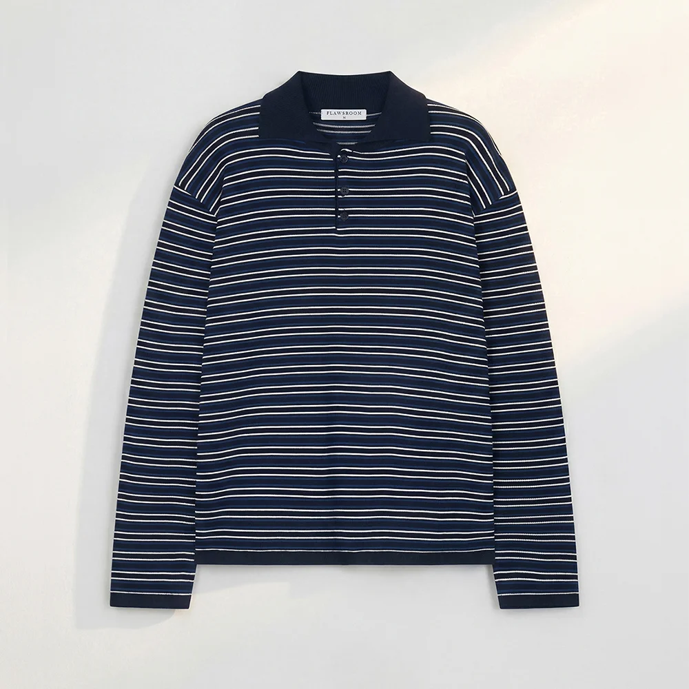 Lecce Polo Cotton Knit NAVY