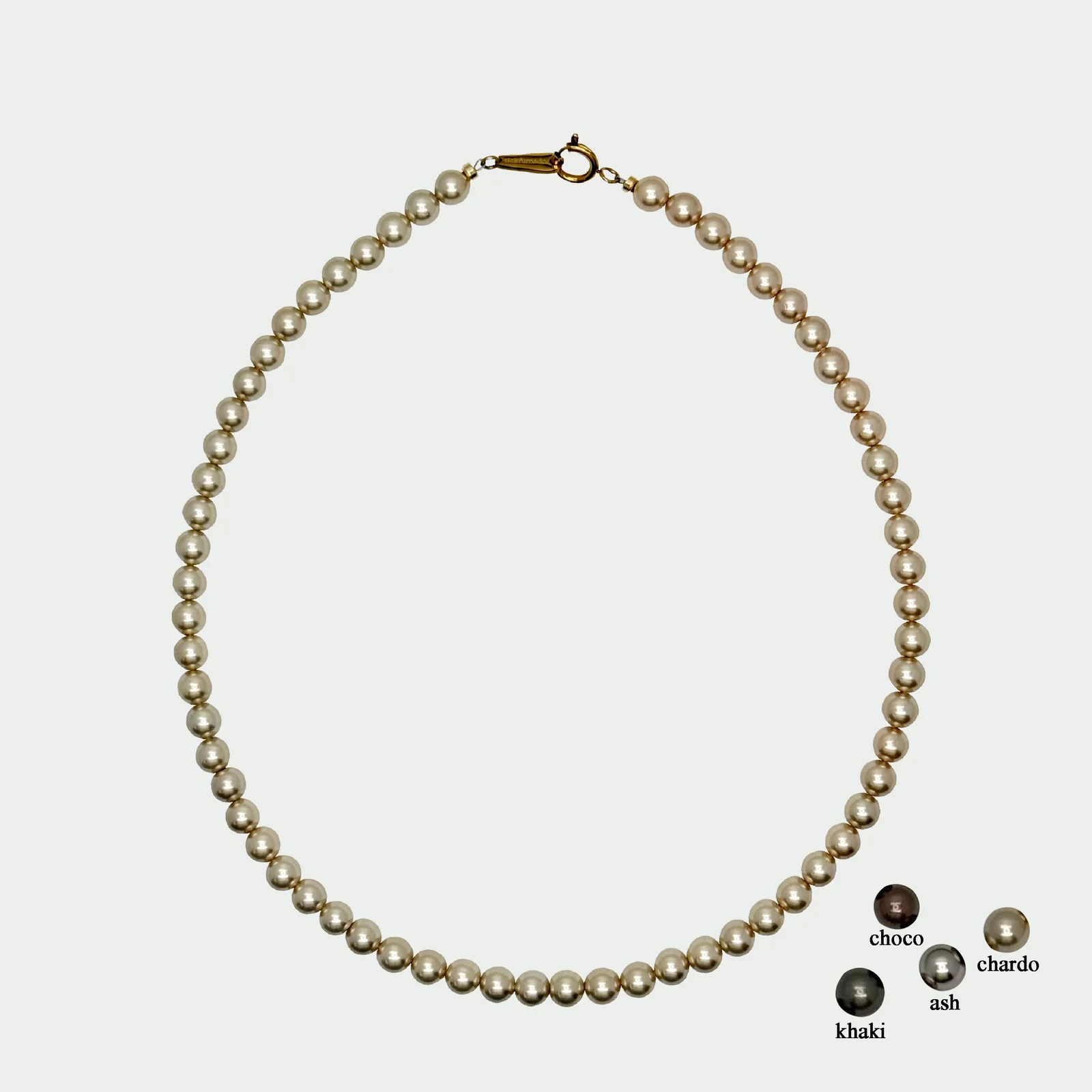 Champagne Pearl Necklace - Chardo & Choco