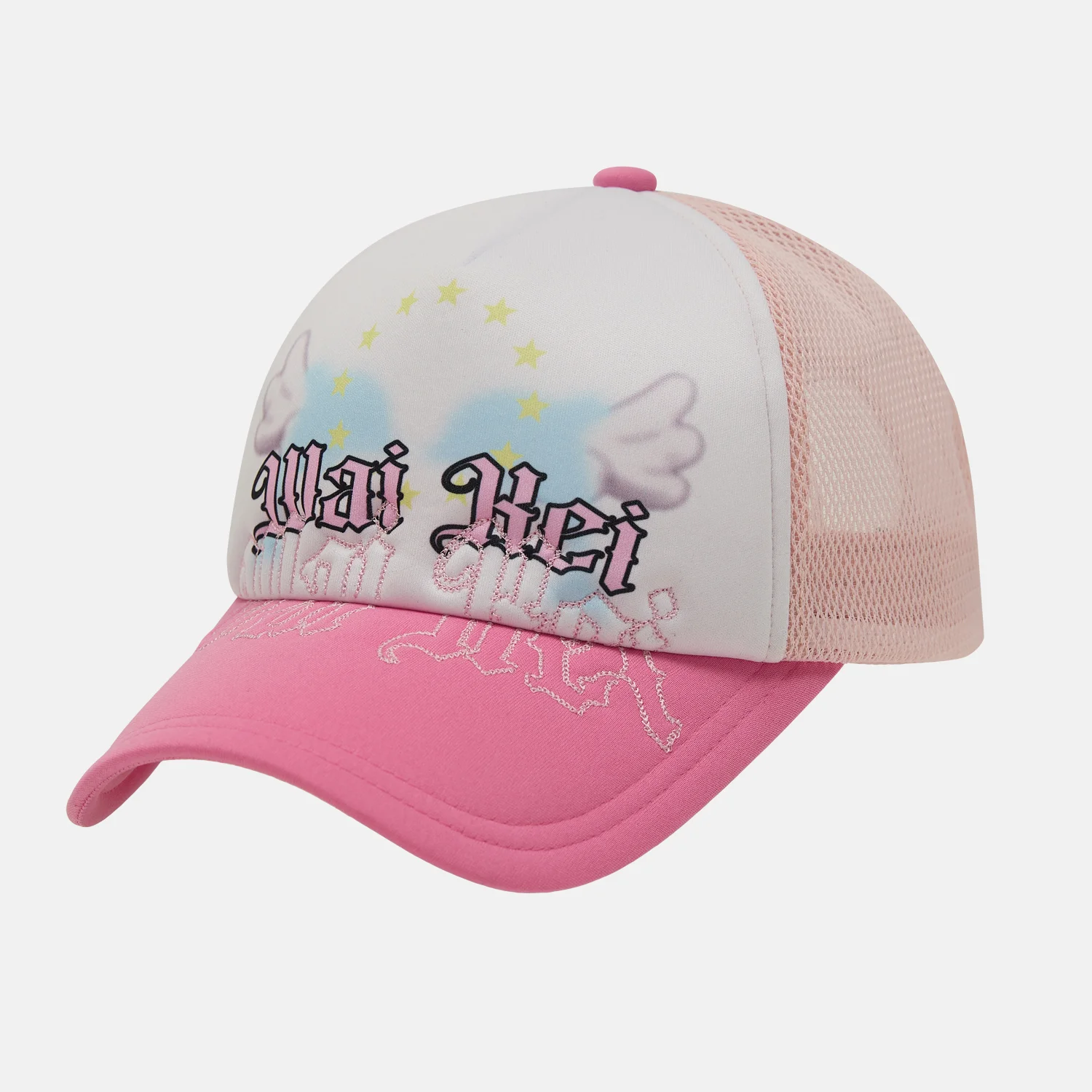 天使 海豚 Trucker 帽 粉色