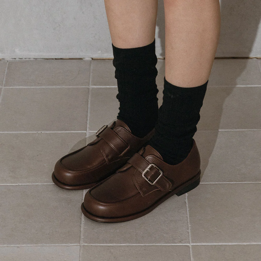 Elton Buckle Loafer(Brown)