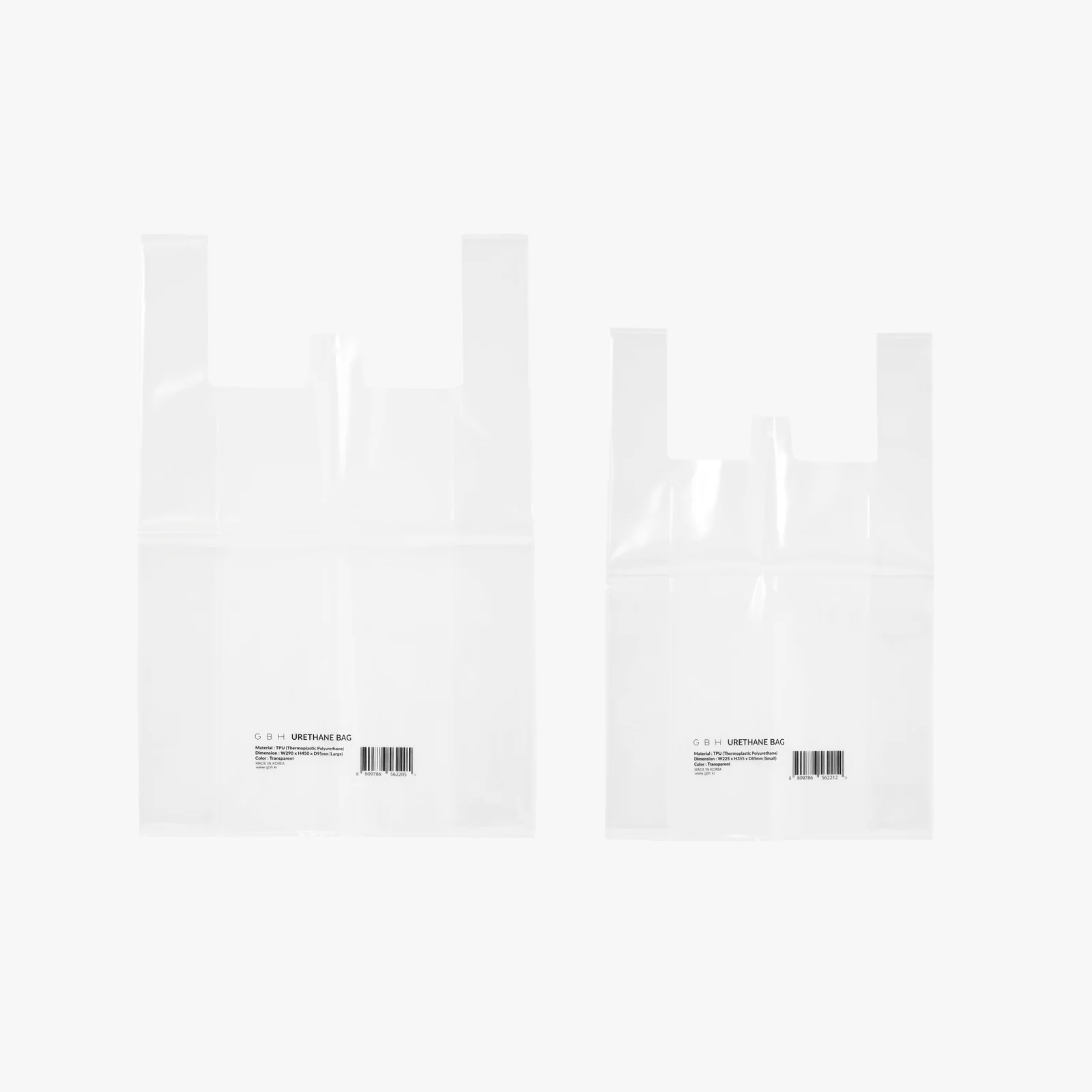 URETHANE BAG TRANSPARENT (2 SIZES) PU袋