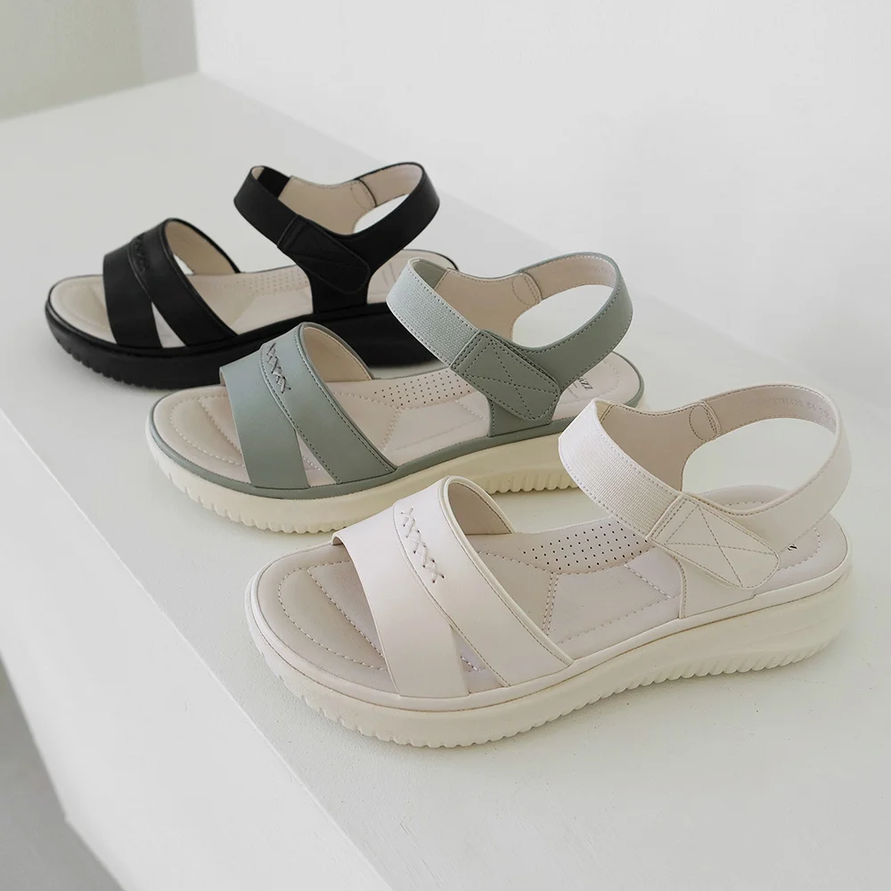 Elcanto Matz 女裝 銳利 線條 輕量 休閒 涼鞋 4cm LCWW57M426_3Colors