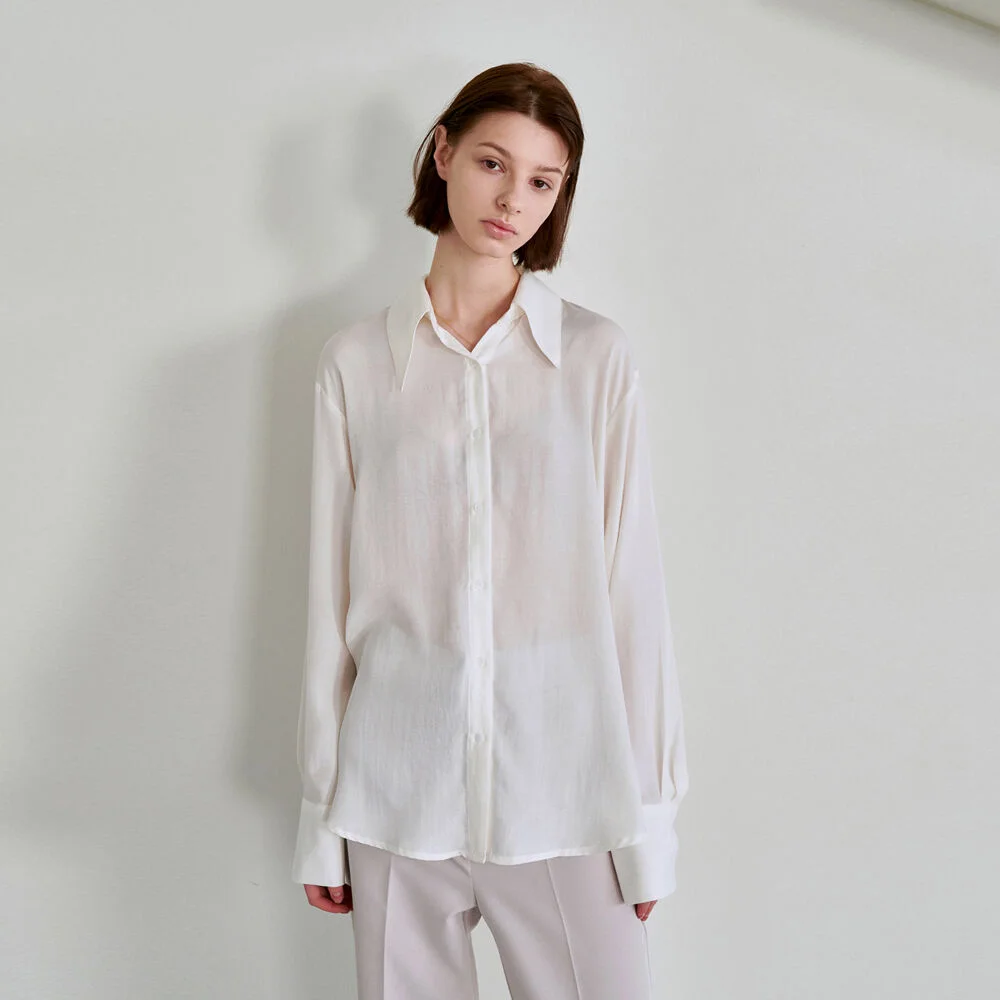 LIGHT SEETHROUGH BLOUSE_IVORY