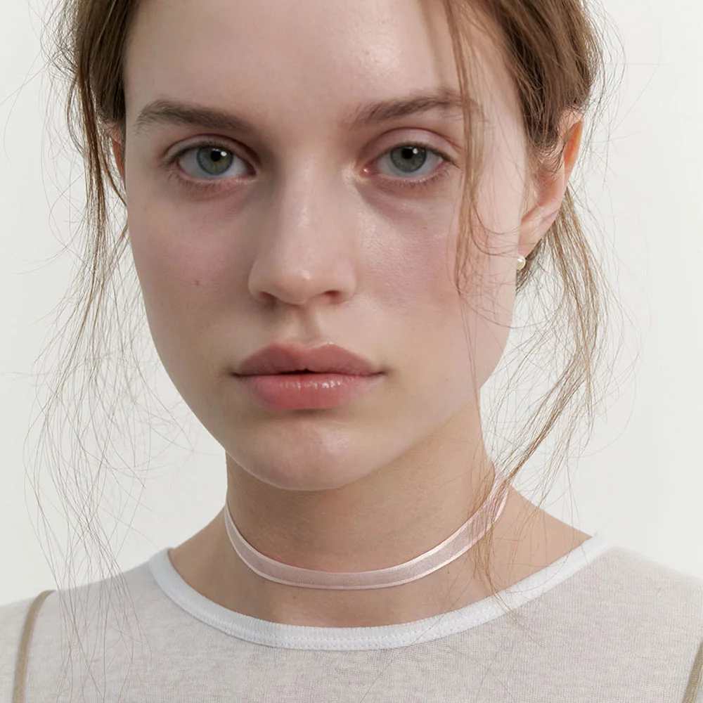 Sheer Ribbon Choker (L241MNK050)