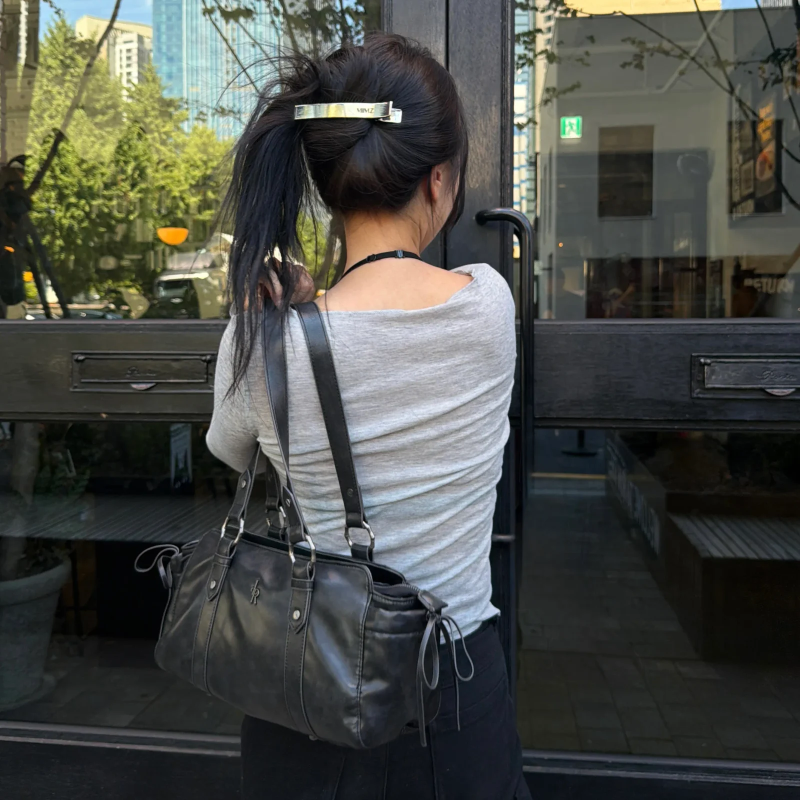 Duffle 皮革 單肩袋