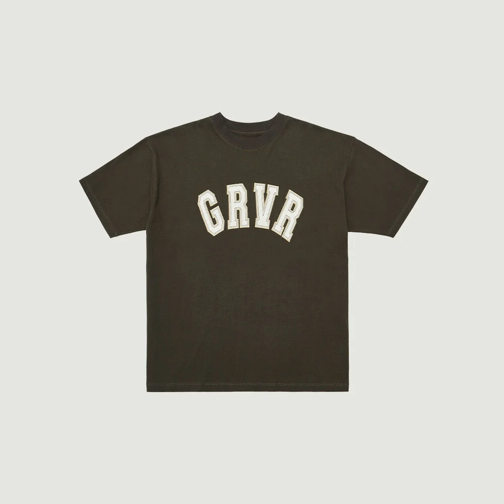 GRVR H/S T-SHIRT (BROWN)