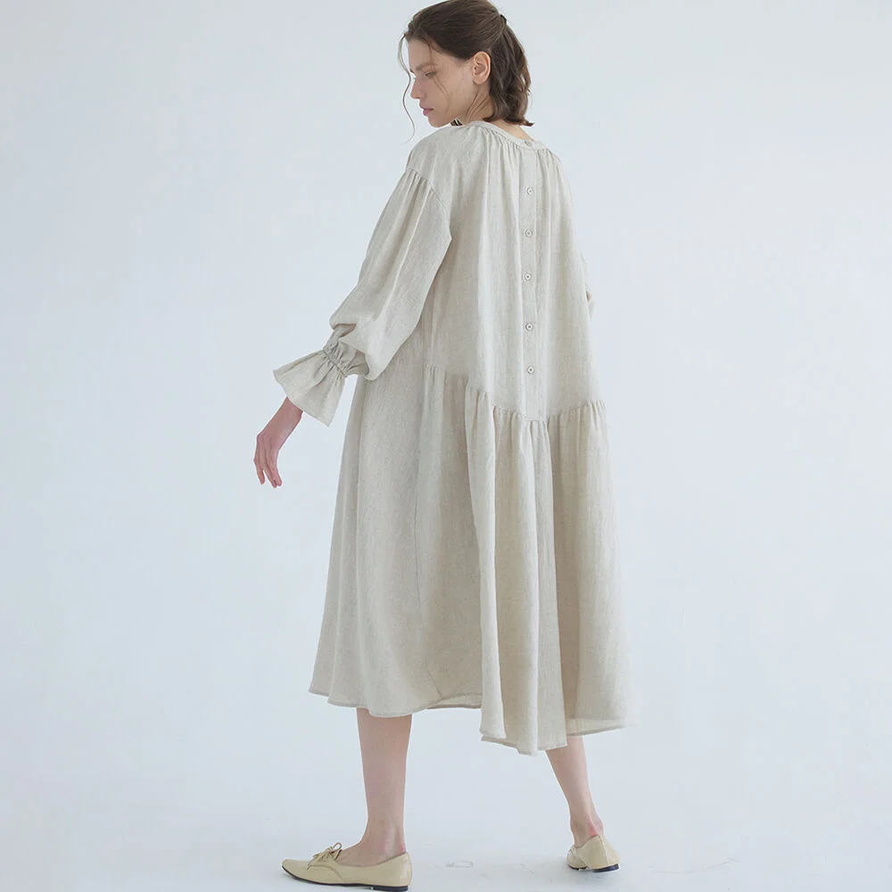 french linen dress - 3color (natural)