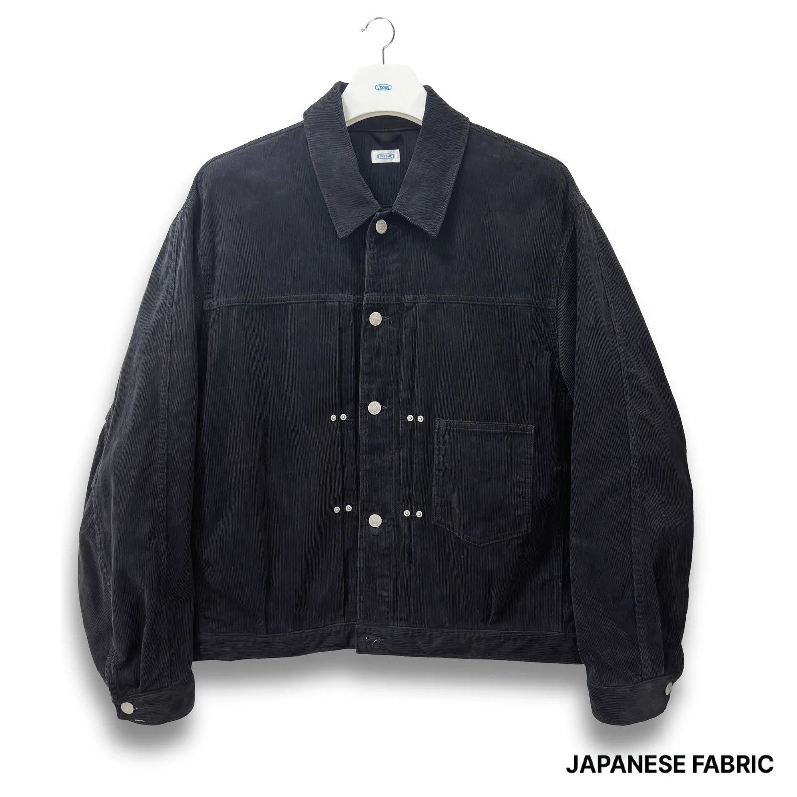 Type-1 Sulfur-dyed Corduroy Jacket(Washed black)