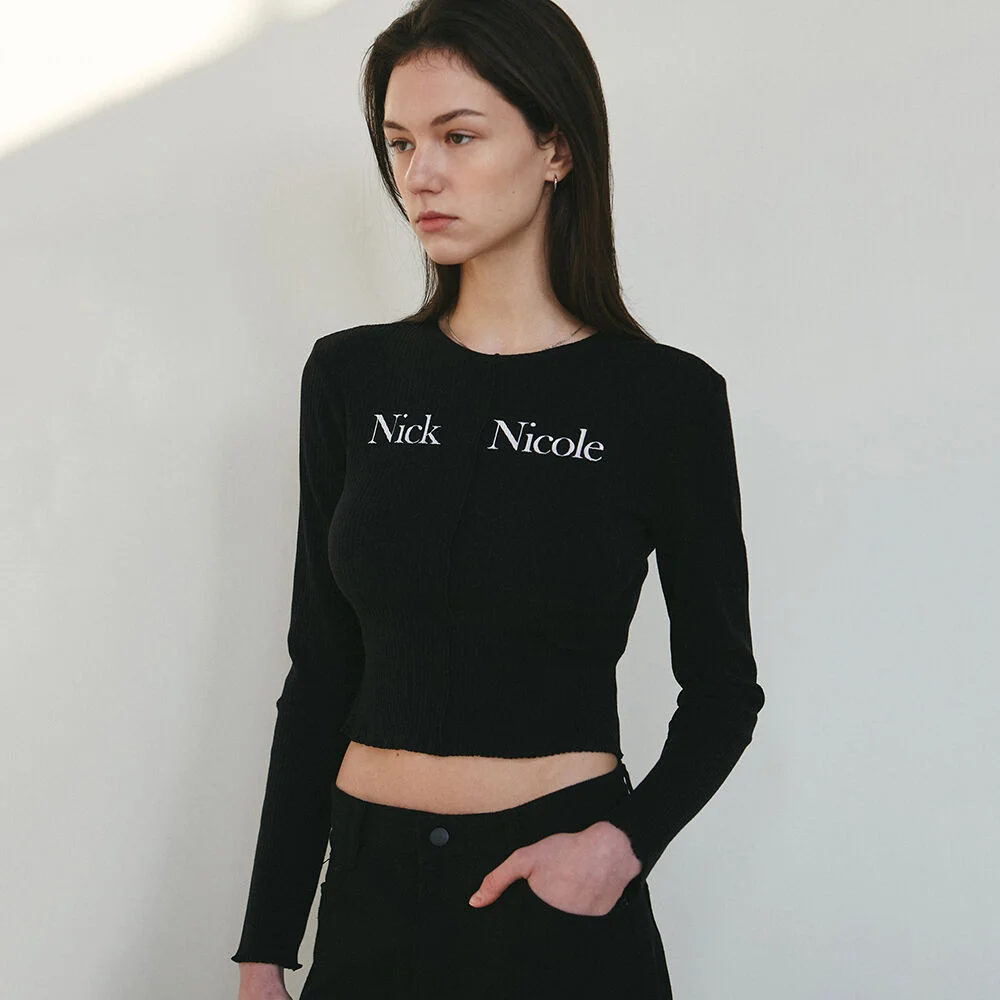 NICOLE SIGNATURE SLIM KNIT_BLACK