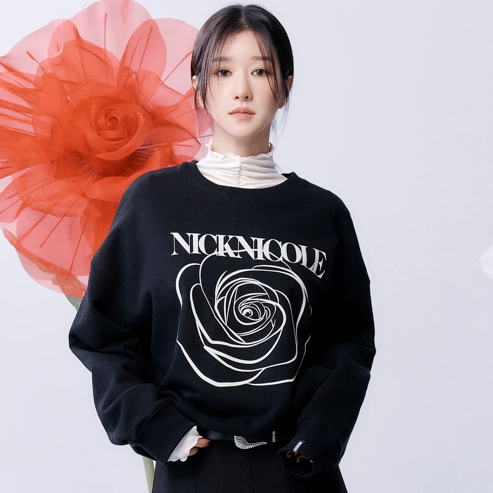 NICOLE ROSE PRINTING SWEATSHIRT_12 COLOR