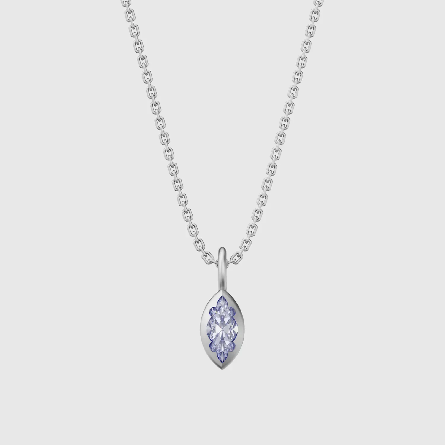 馬眼形 水鑽 Necklace
