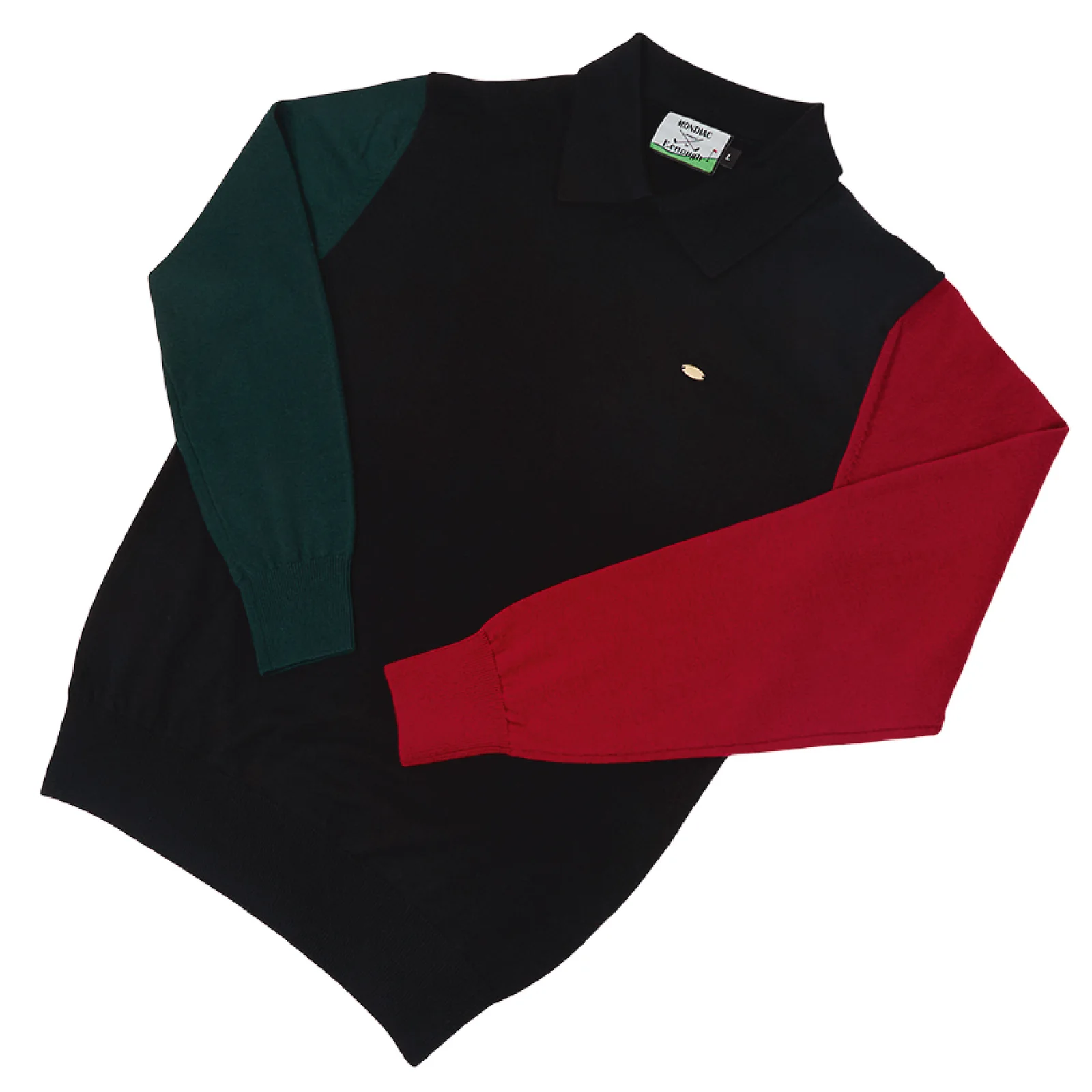 E. enough x Mondiac Round Collar - Green/Red Mixed