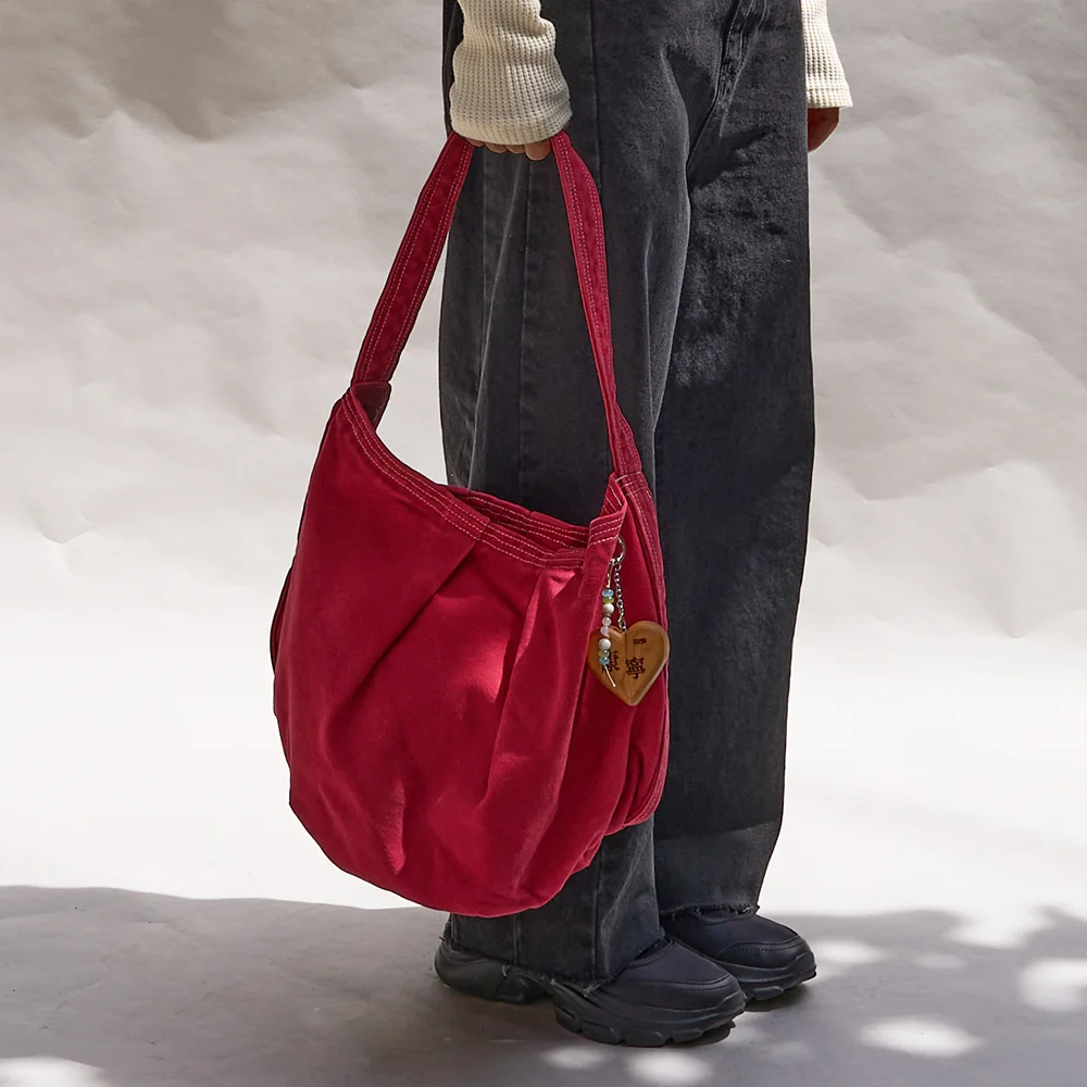 Two Dot Canvas Bag (Washed Red)