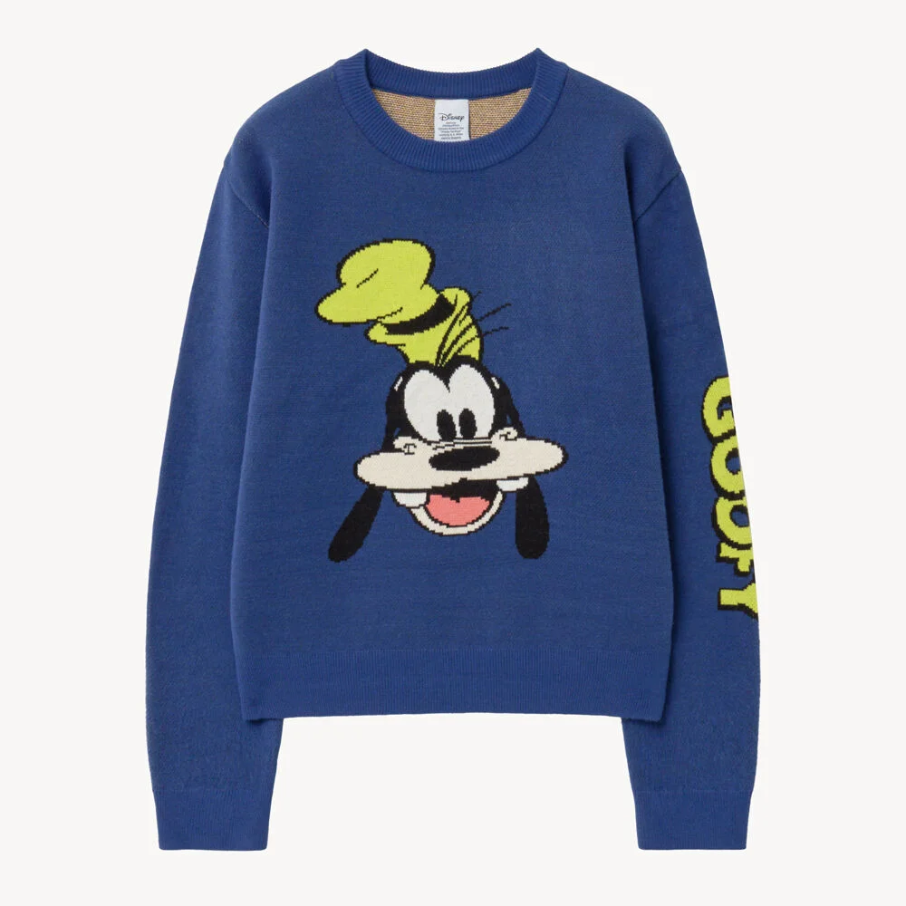 Goofy Gooph 圓領 領 針織衫 (NAVY)