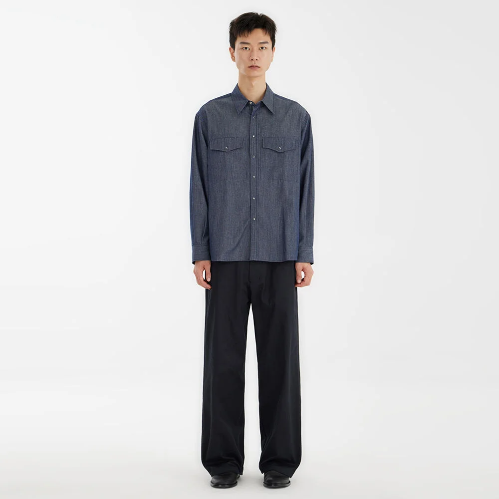 Denim Shirts - Dark Blue