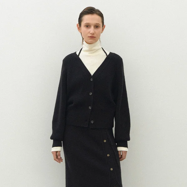 ESSENTIAL WOO RIBBON SET-UP CARDIGAN(CD-2164)