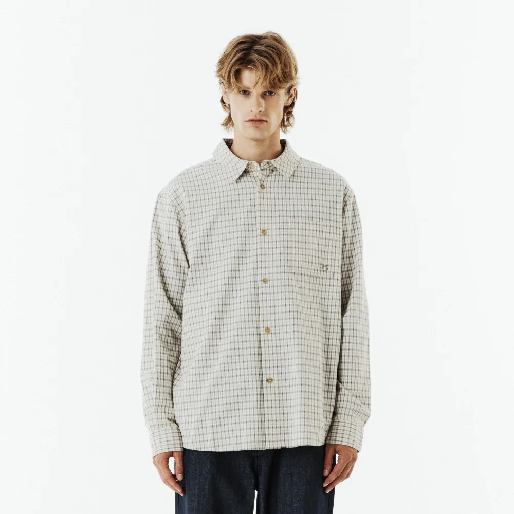 CHECK SHIRT - L/BEIGE (P263USH401)