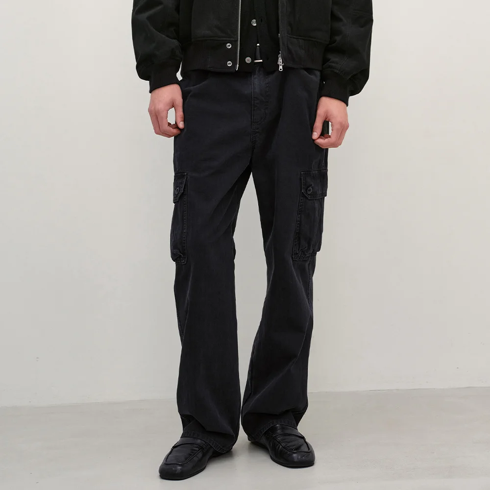 HBT 工裝 褲子 WASHED BLACK