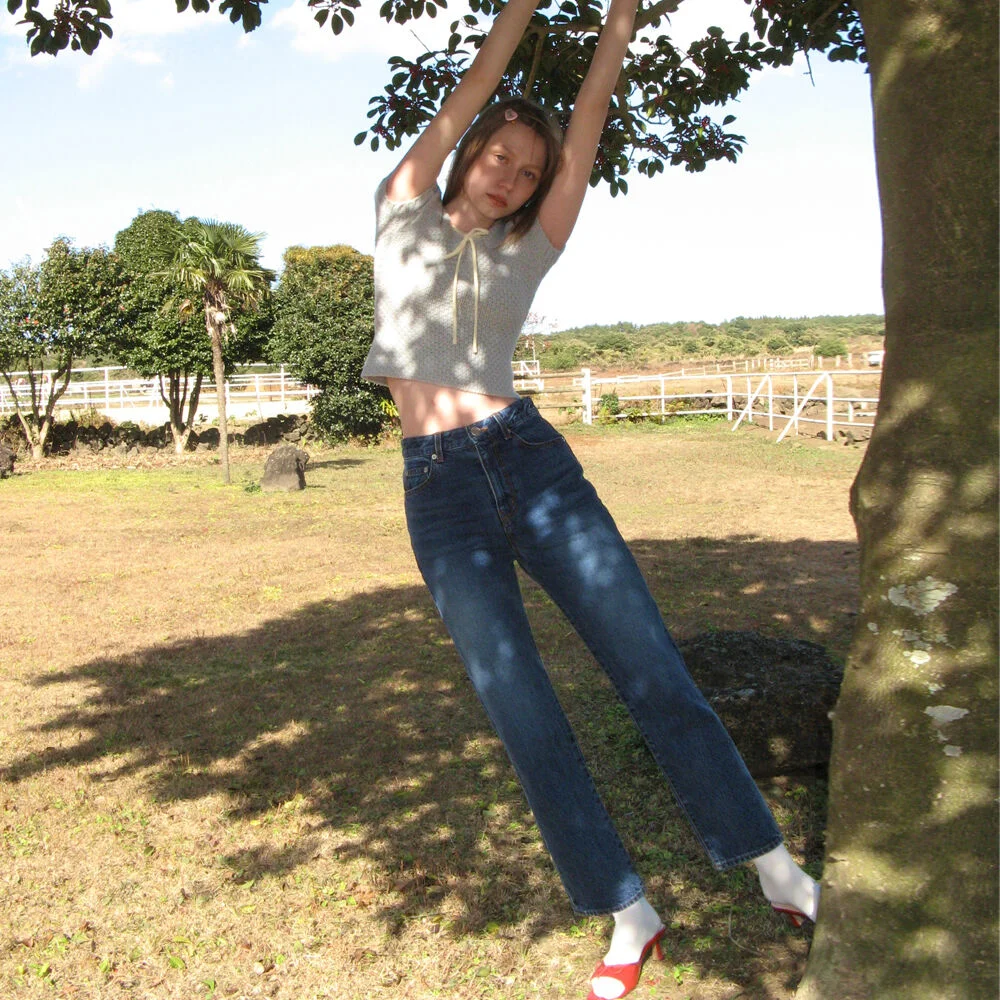 Regular Fit Denim Pants (Indigo)