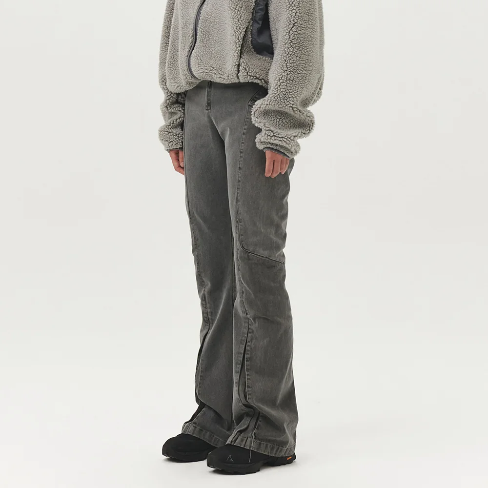WOMENS BOOTCUT PANTS (GREY)