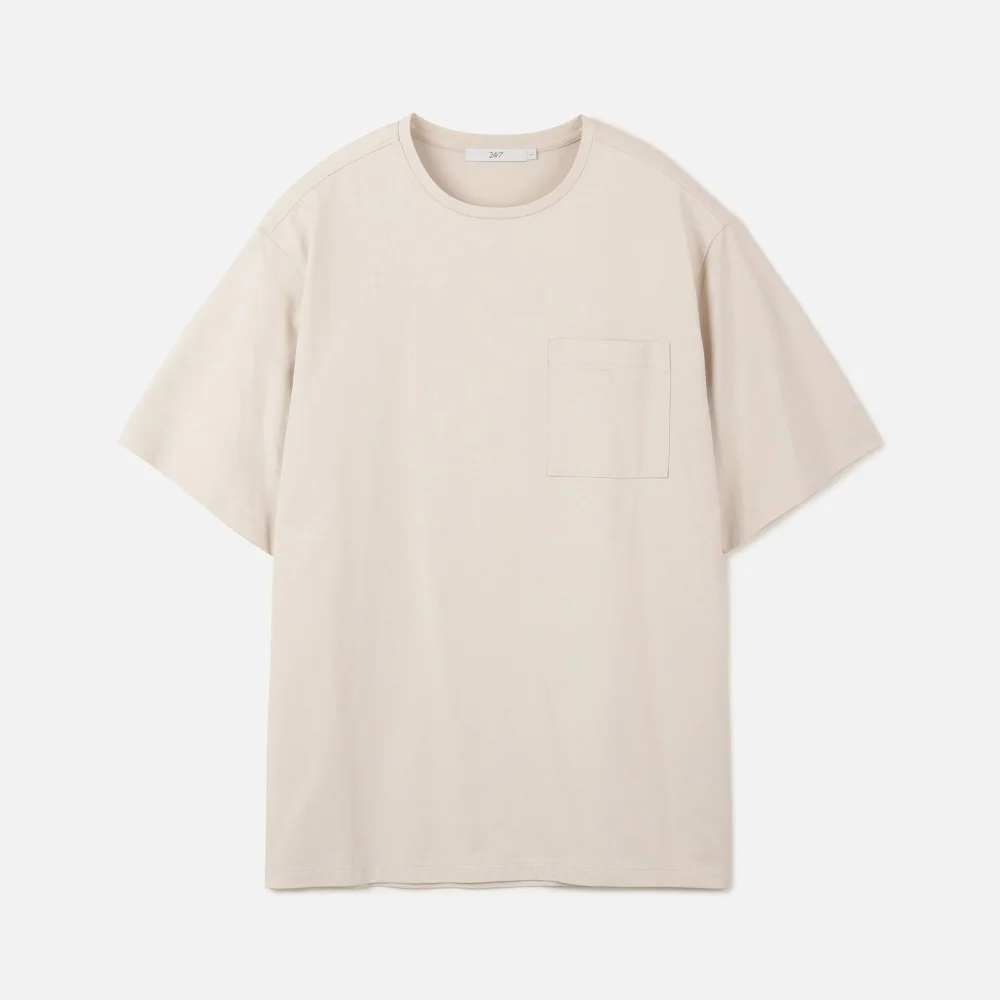 SORONA 30s POCKET TEE LIGHT BEIGE (247)