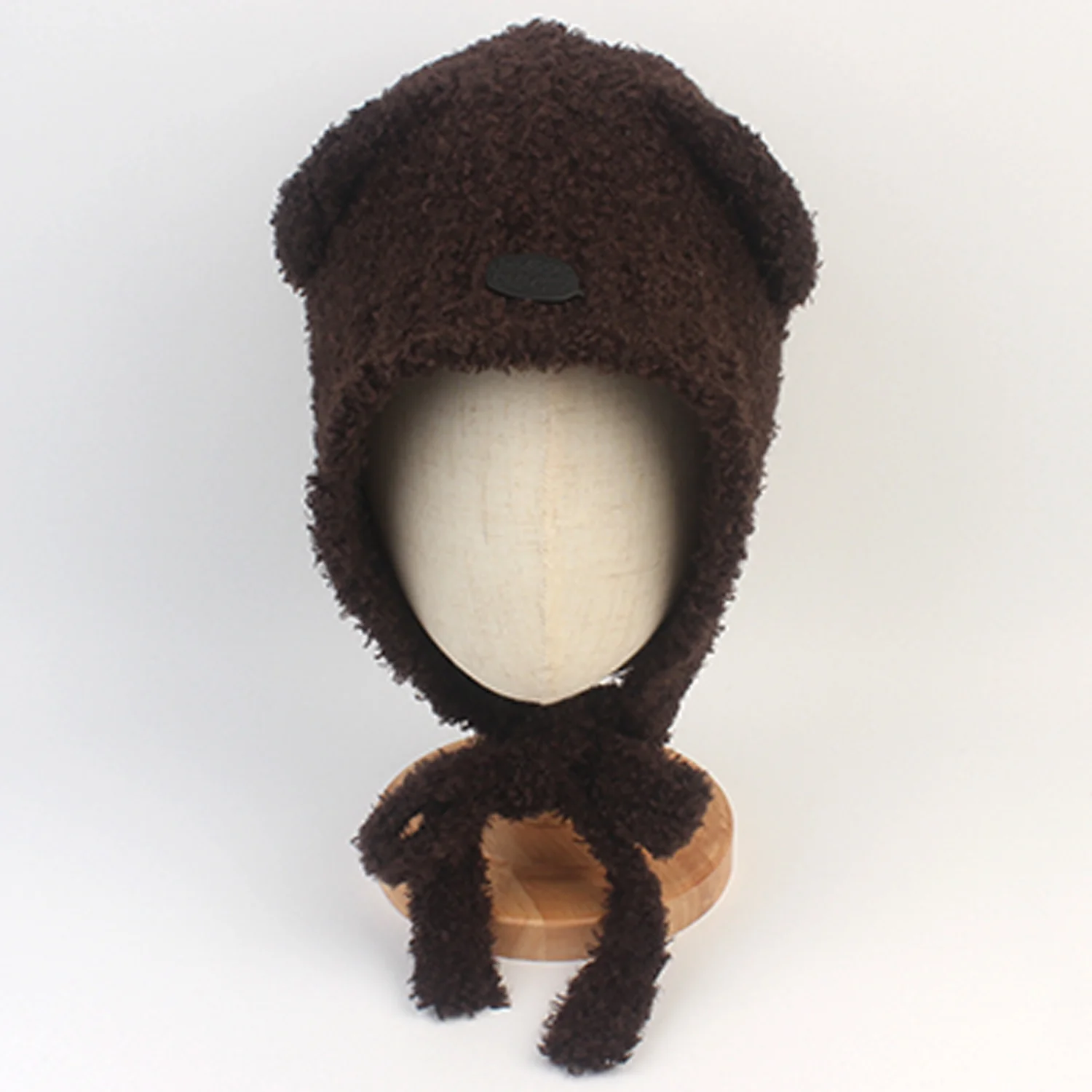 Bear Ear Fleece Brown Balaclava 巴拉克拉瓦頭套
