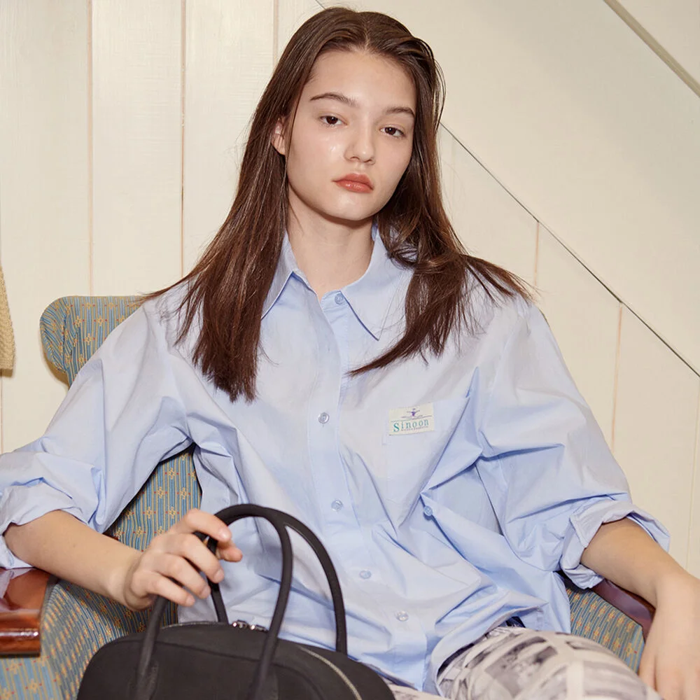 Classic Cotton Shirt (Light Blue)