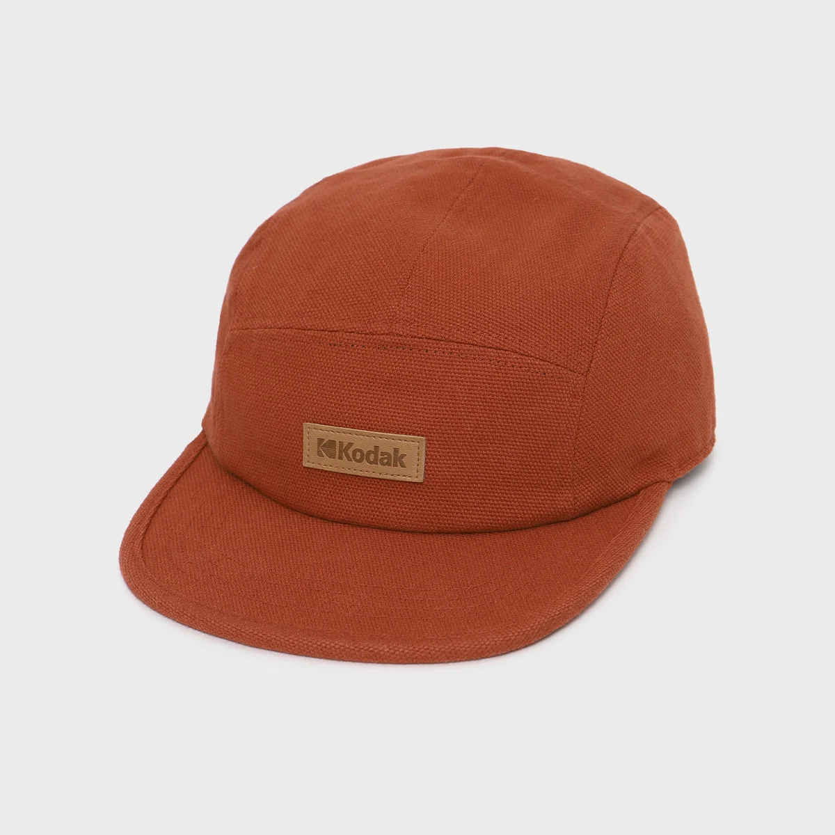 牛津布 皮革 標誌 Camp Cap RED