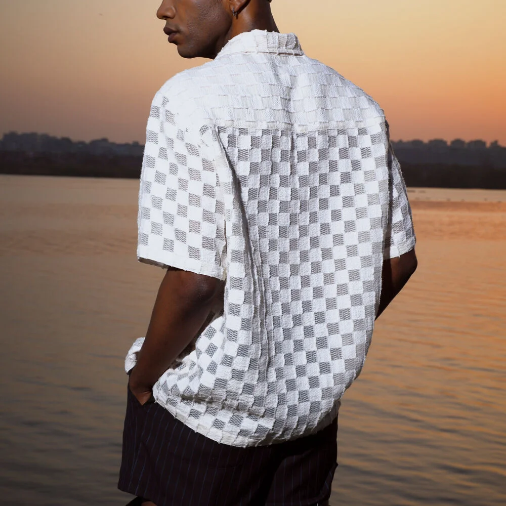 Checker Shirt Ivory