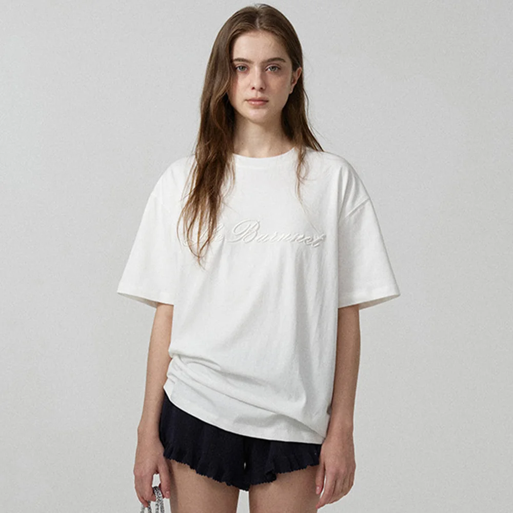 Benny Script Logo T-shirt_White