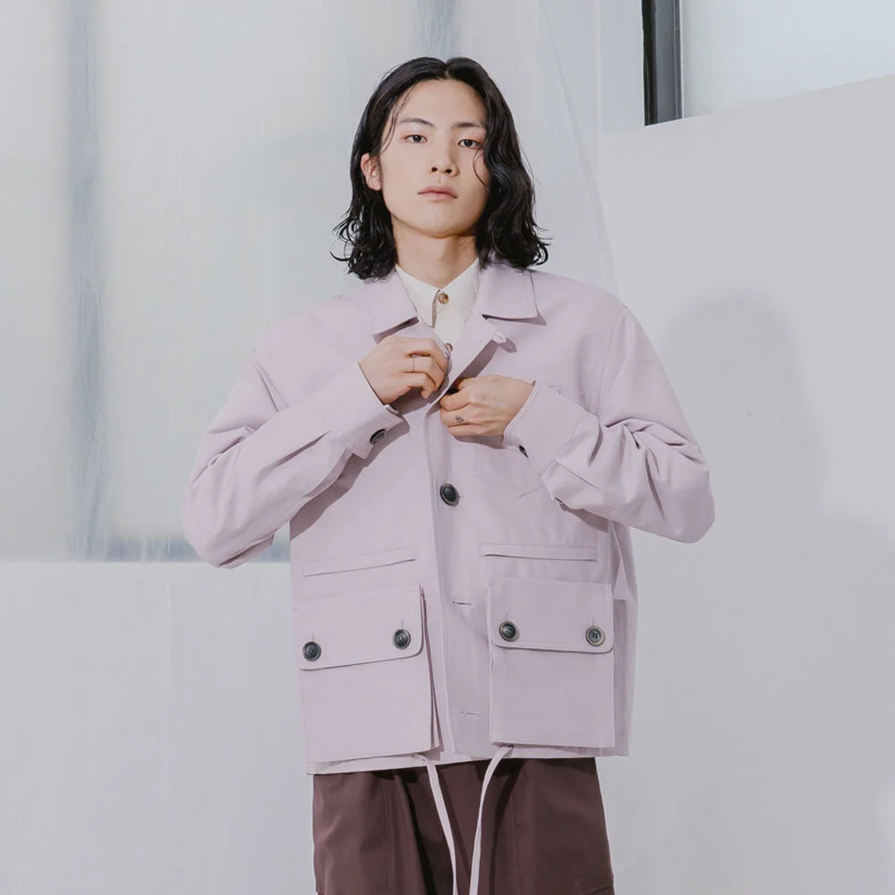 Detachable Pocket Jumper / Desert Pink