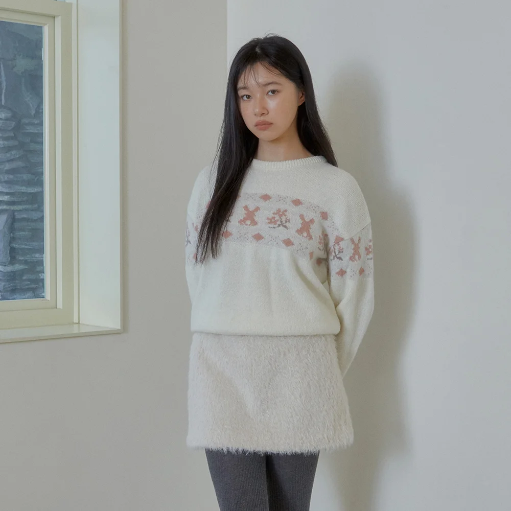 RABBIT WOOL SWEATER (IVORY)