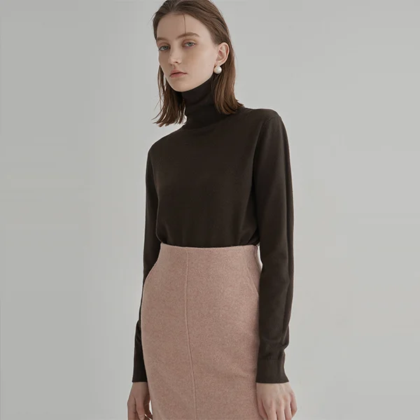 SIGNATURE CASUAL SLIM FIT MOCK NECK KNIT (R-T-4881)