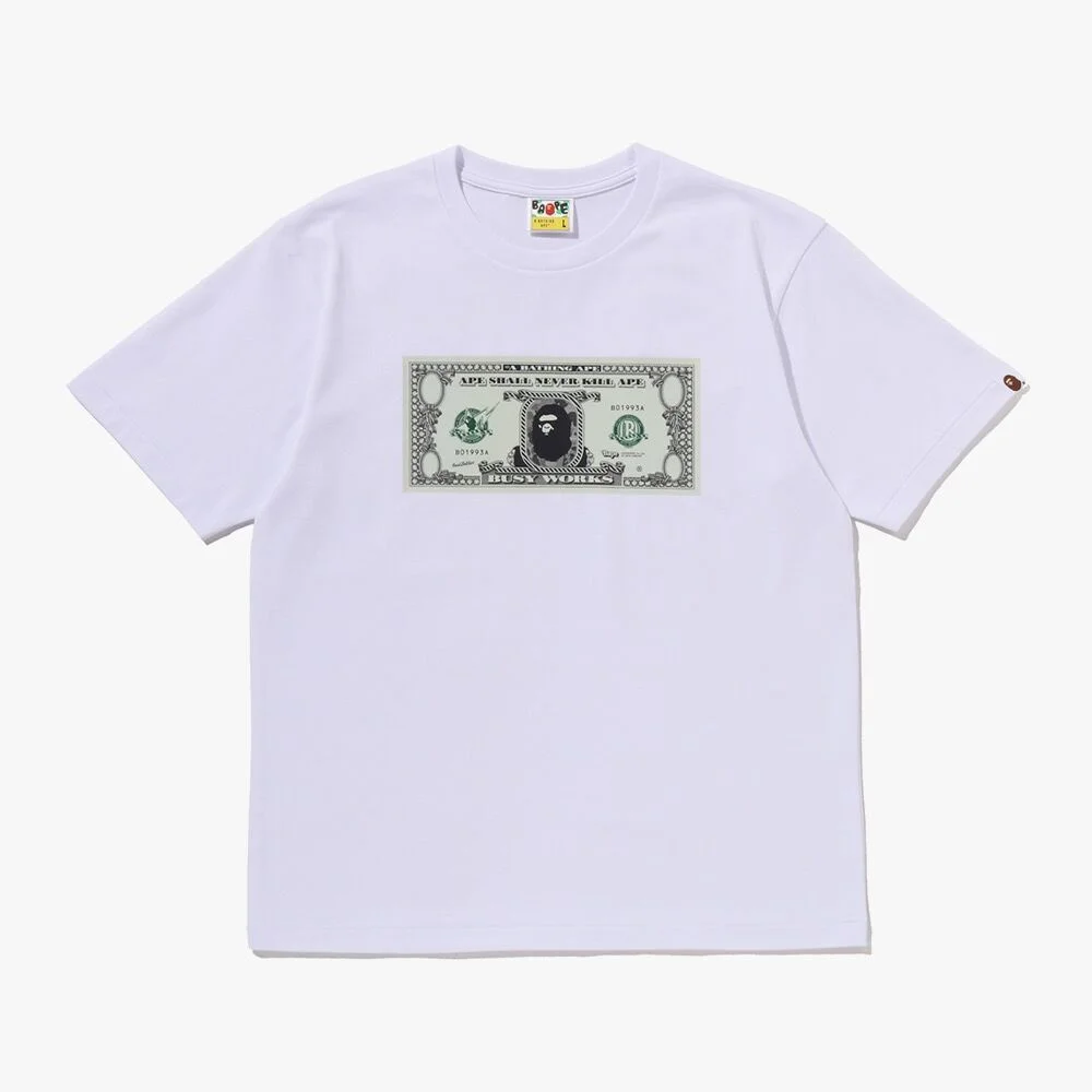 BAPE Banknote T恤(M) WHITE