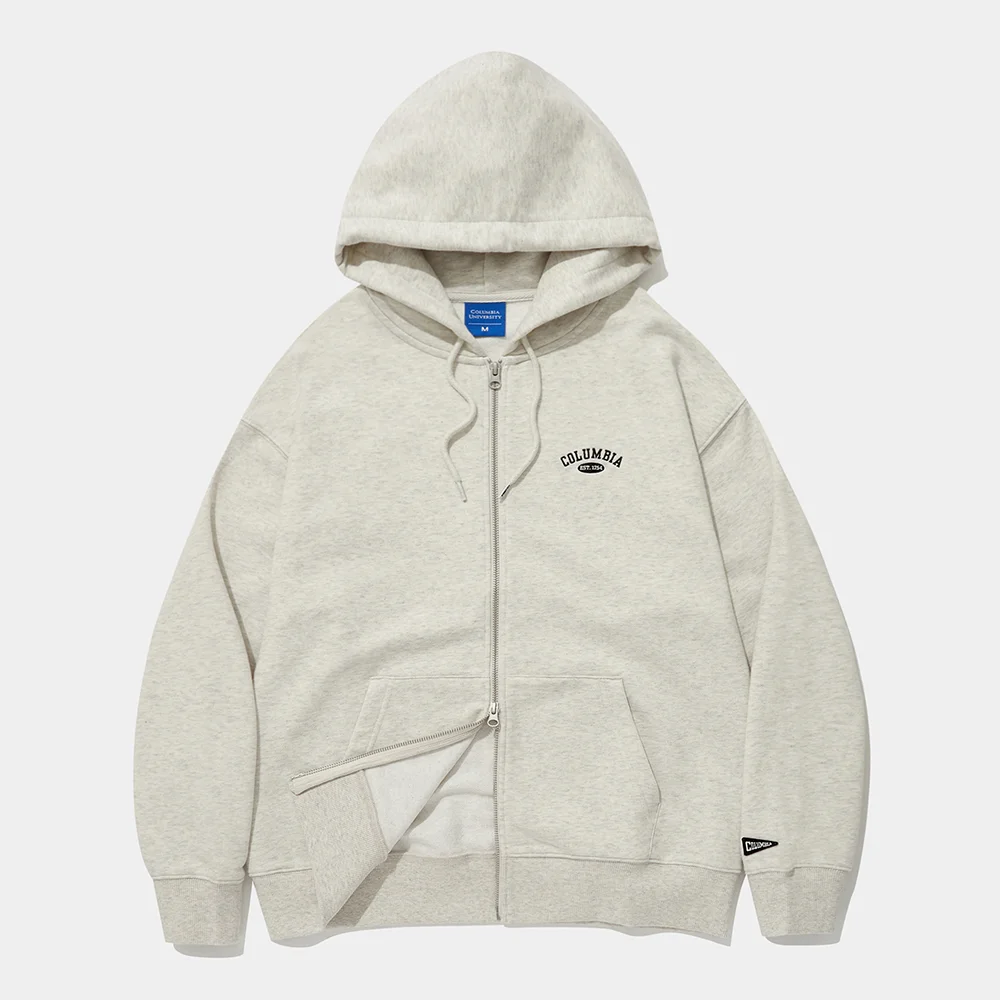 CU ARCH TERRY ZIP-UP HOODIE_OATMEAL