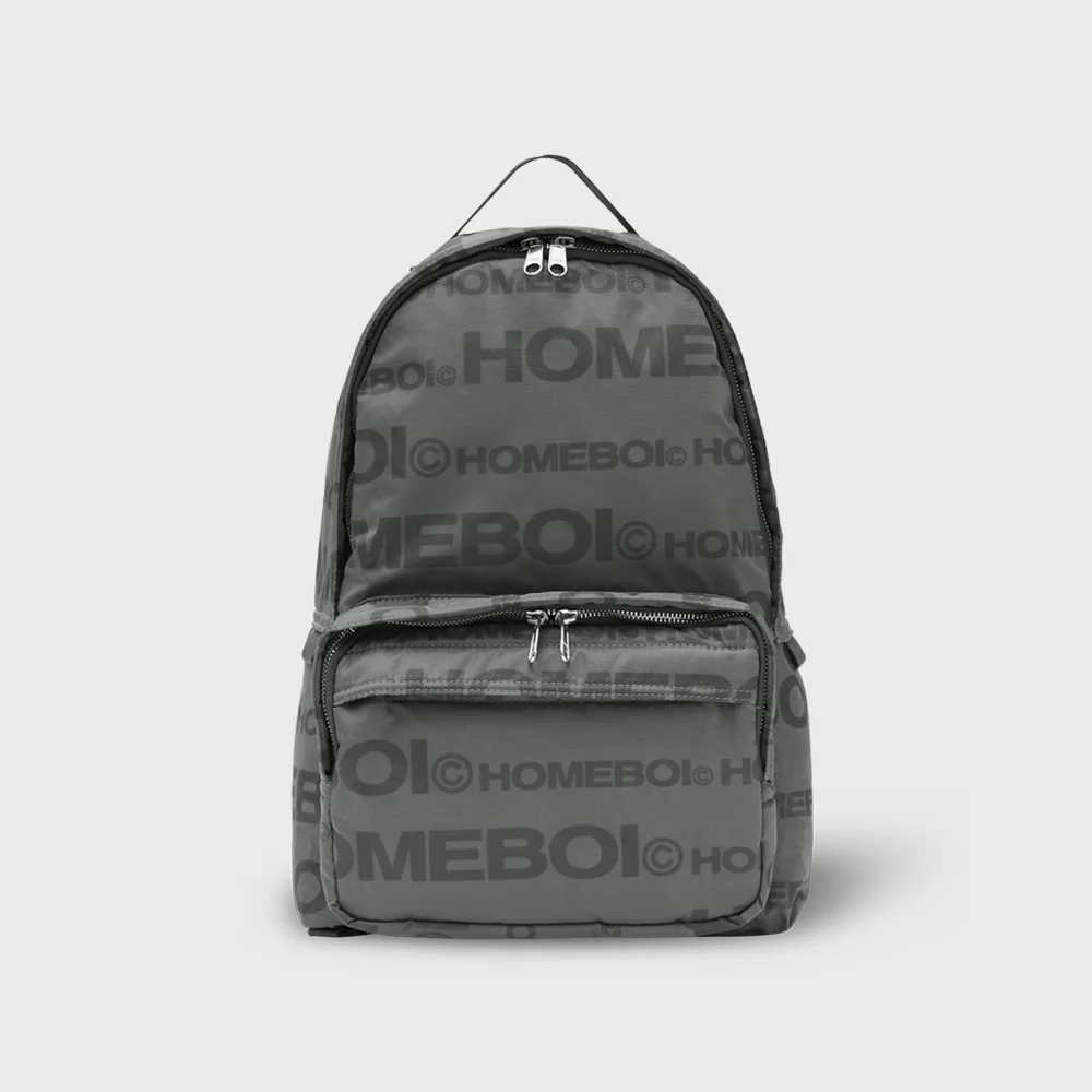 logo backpack (標誌背囊) - satin gray