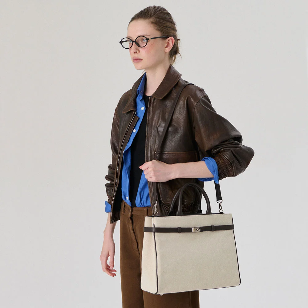 Laurent Bag_35_帆布 啡色