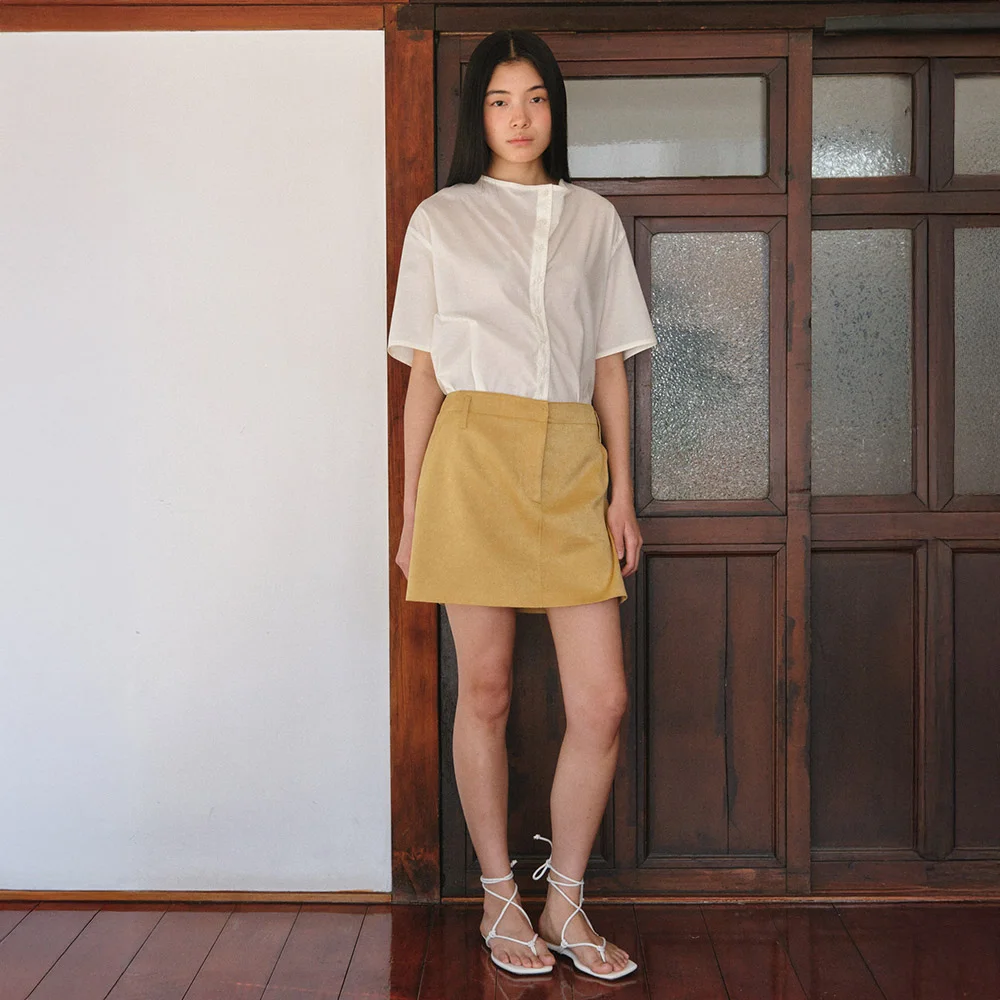 Silky Mini Skirt S806_53