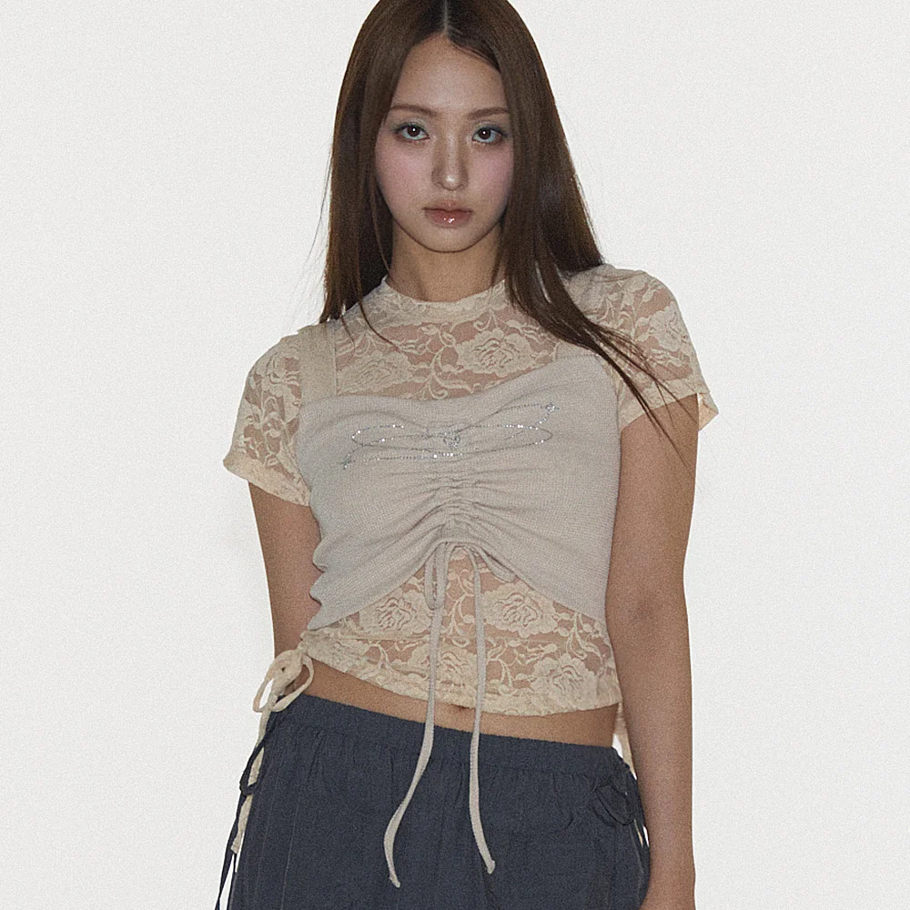 PRETTY TOP IN BEIGE