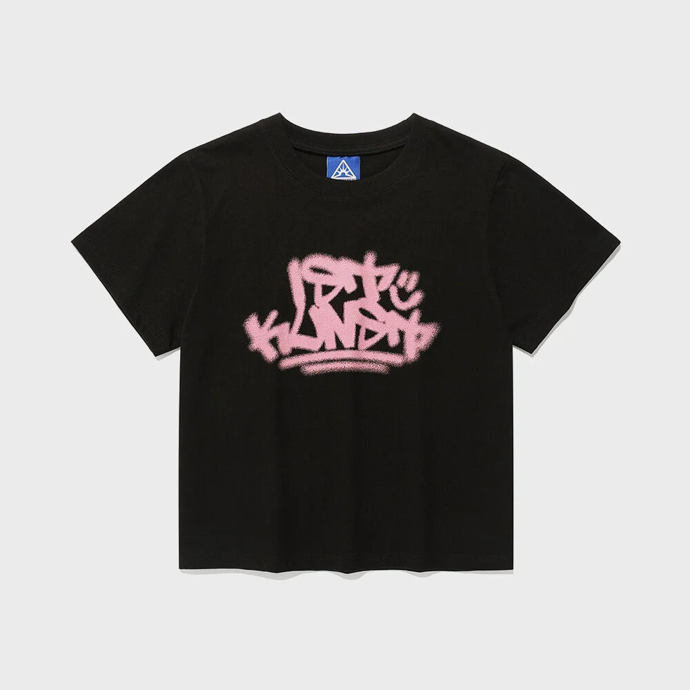 IK TAG LOGO CROP TEE_BLACK(IK2FMFT522A)