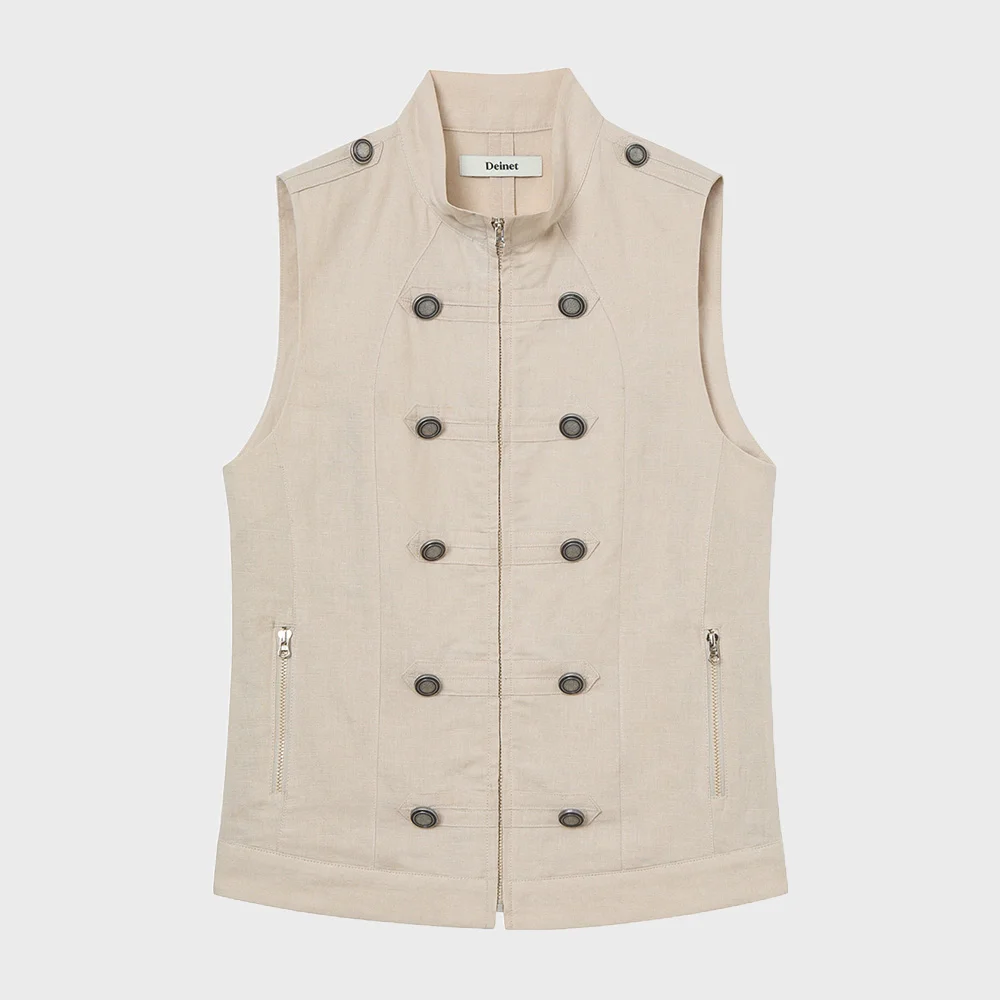 NAPOLEON TECH VEST IN BEIGE