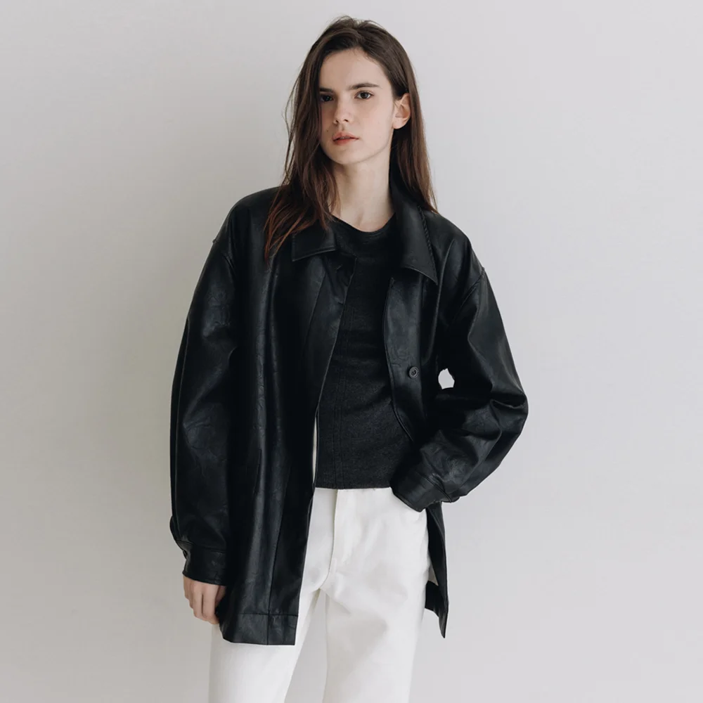 Robbie Leather Jacket_Black