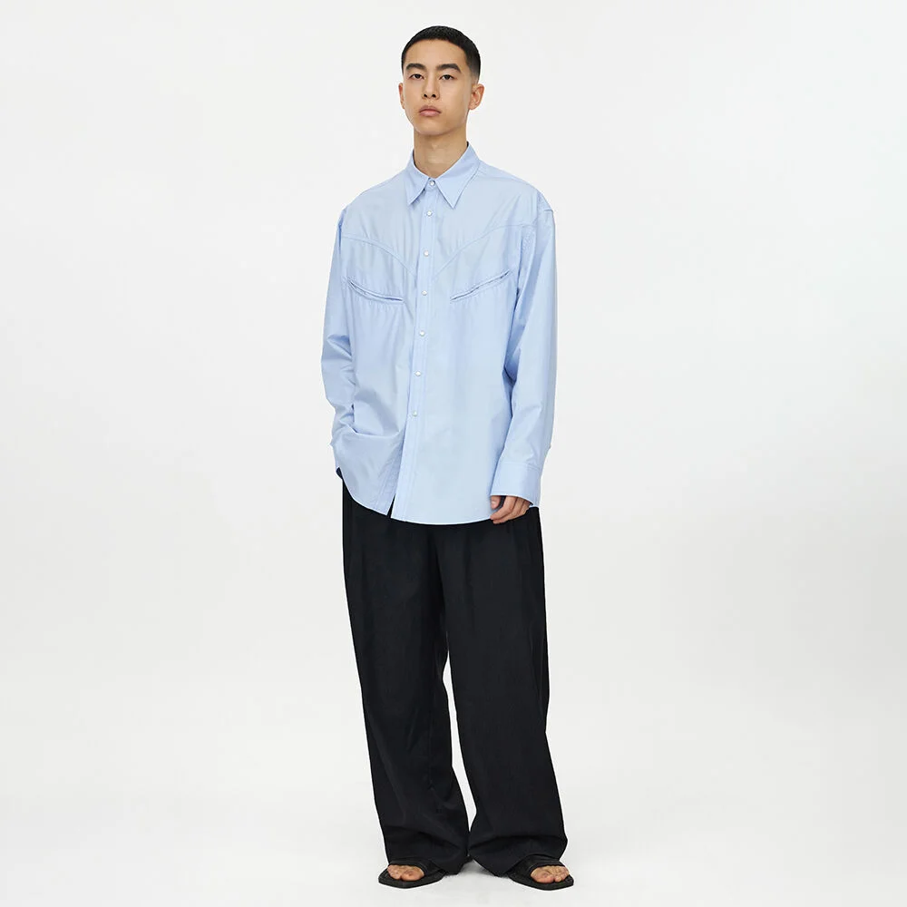 23SS 3-Pleats Pants Navy Jacquard (29CM Exclusive)