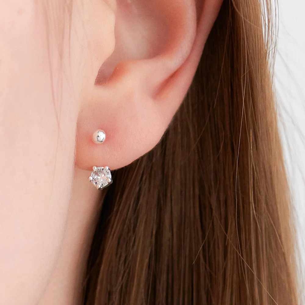 CIRCLE BEAM two way earring JE026