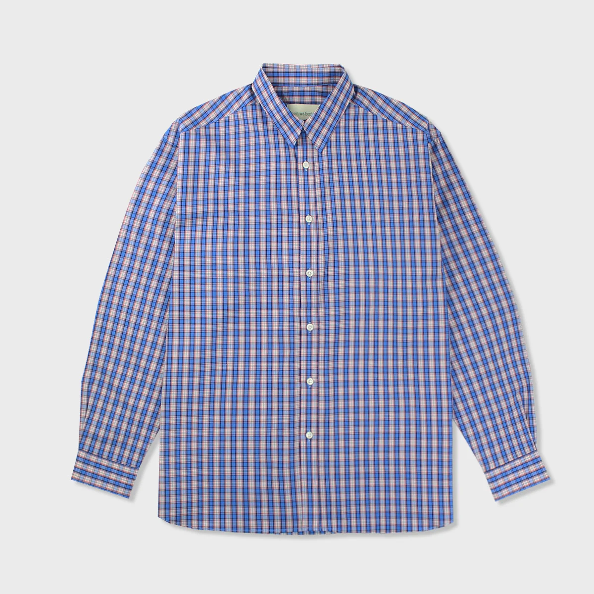 Cb NERD Checked Shirts(WHITE/PURPLE)
