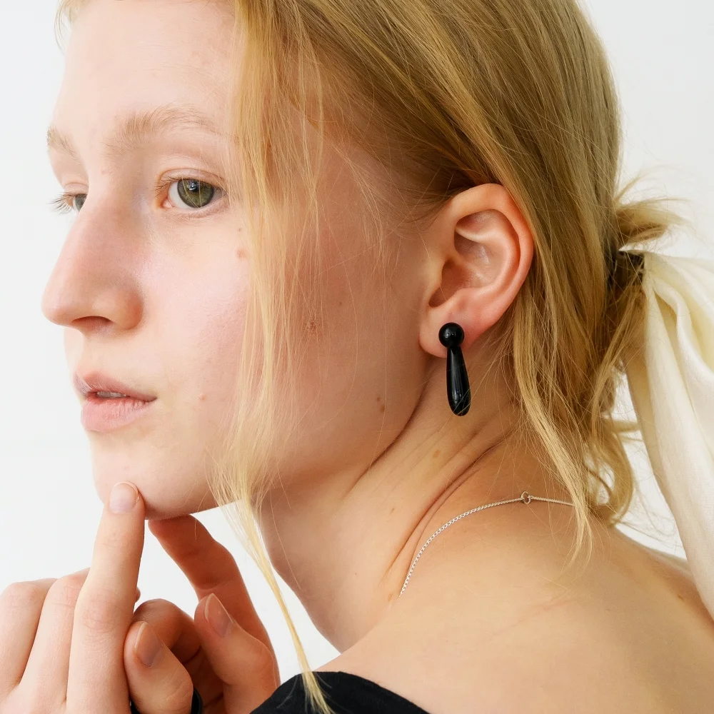 Slim Gem Drops Earrings (L261MER020)